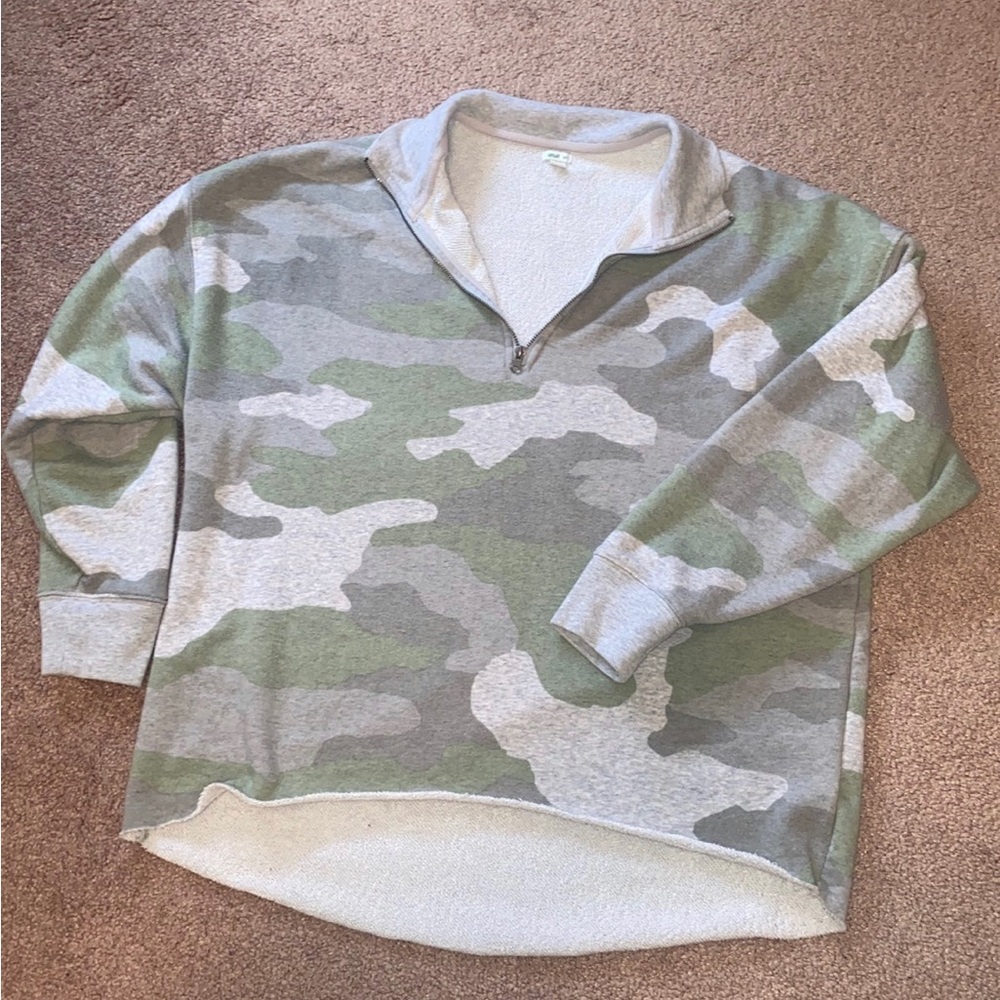 Aerie Camo Quarter Zip